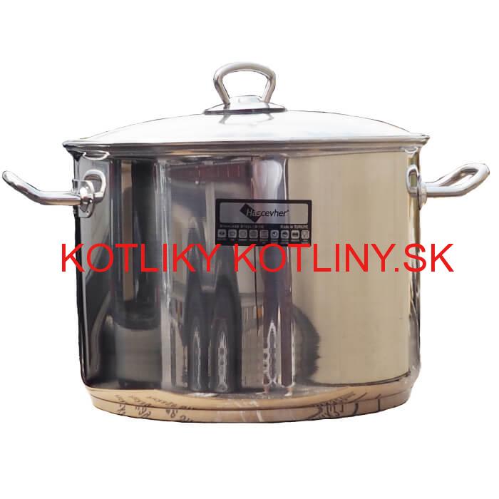 Nerezový hrniec 11 L + sklenená pokrievka