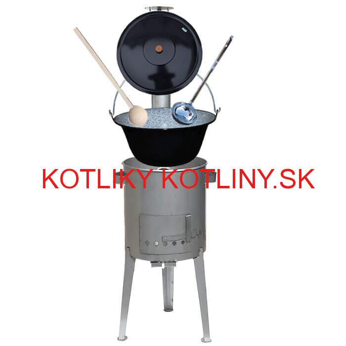 Smaltovaný kotlík 13 L (1,2 mm) + nerezová kotlina 36 cm LUXUS