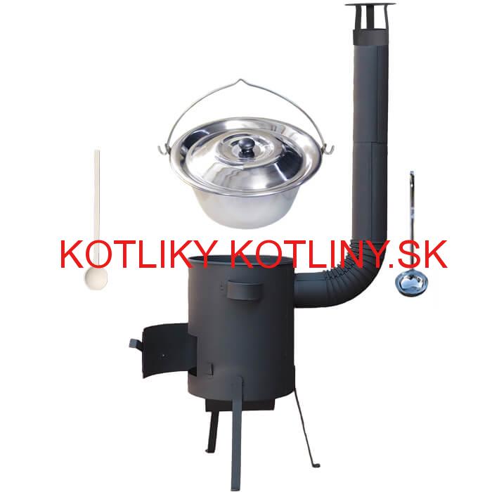 Antikorový kotlík 22 L (0,8 mm) + žiaruvzdorná kotlina 42 PLUS 600 4 MM