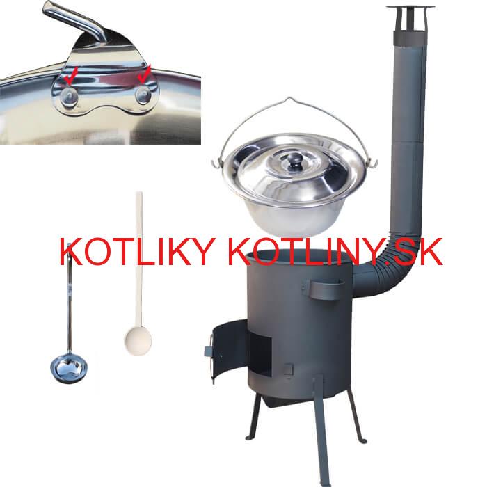Antikorový kotlík 20 L (0,8 mm) + žiaruvzdorná kotlina 42 PLUS 600 4 MM