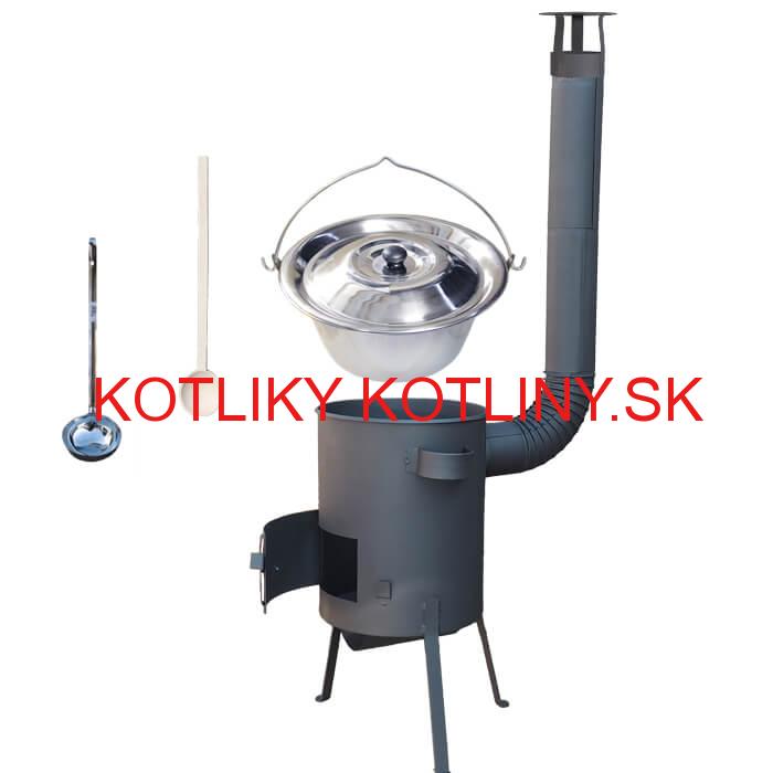 Antikorový kotlík 20 L (1,2 mm) + žiaruvzdorná kotlina 42 PLUS 600 4 MM