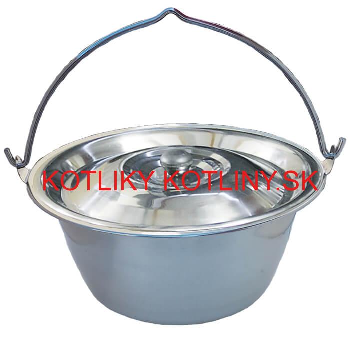 Antikorový kotlík 20 L (0,8 mm) s nitmi + pokrievka