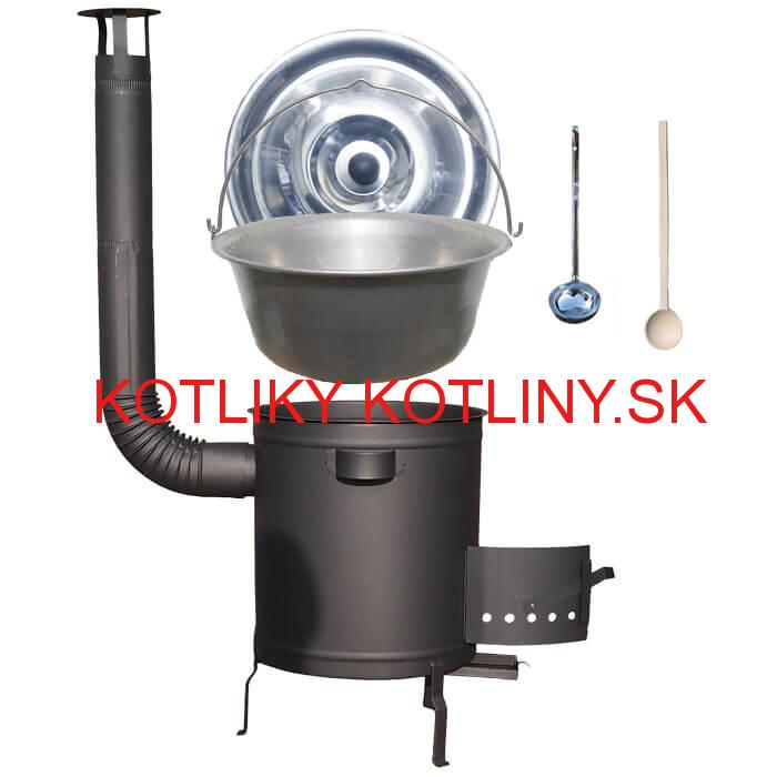 Nerezový kotlík 30 L (1,5 mm) + hrubostenná (1,5 mm) a žiaruvzdorná kotlina 45 PLUS 600