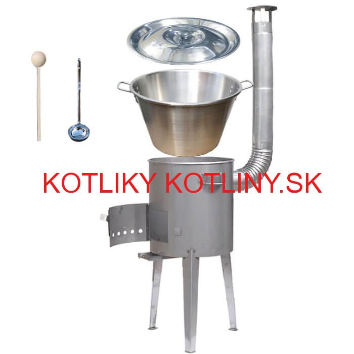Nerezový kotol 40 L (1,2 mm) + nerezová kotlina 45 cm LUXUS