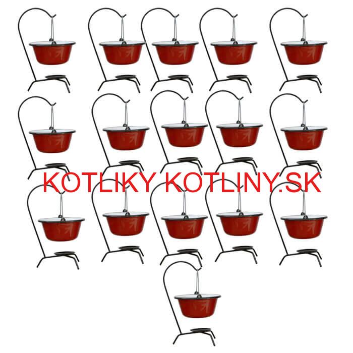 Servírovacia súprava SMALT RED 16 ks