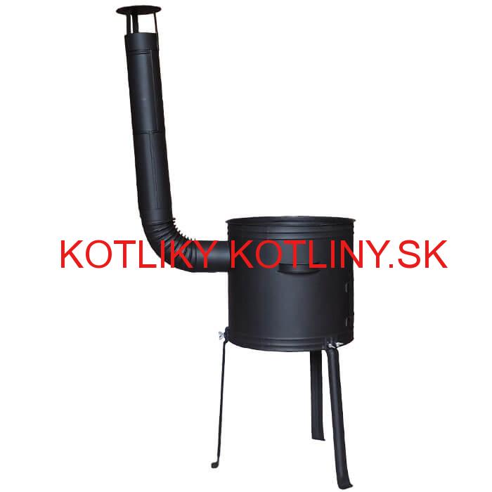Kotlina 42 cm, vysoká + žiaruvzdorná farba Plus 700