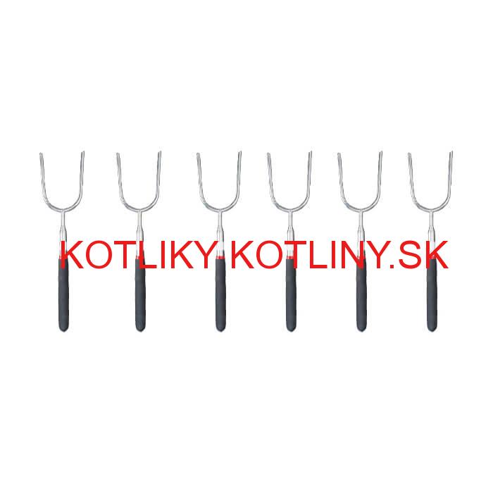 Vidličky na opekanie 24,5 cm - 84,5 cm – teleskopické 6 ks