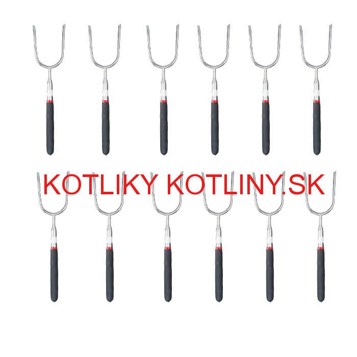 Vidličky na opekanie 24,5 cm - 84,5 cm – teleskopické 12 ks