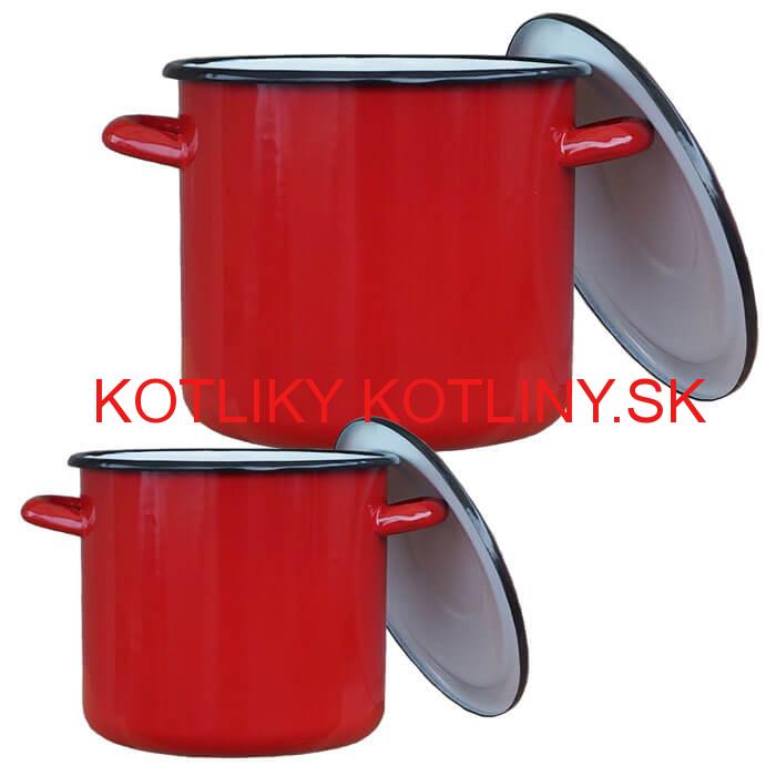 Smaltované hrnce s pokrievkami 1 L + 3 L Classic