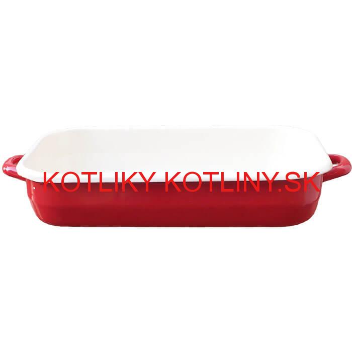 Smaltovaný pekáč 46 x 24 cm ČERVENÝ