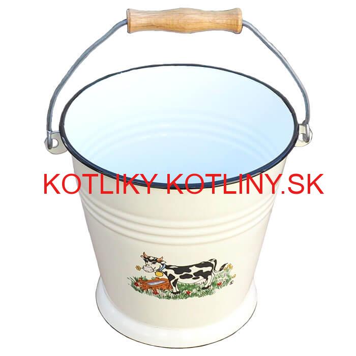 Smaltované vedro 5 L DECOR Kravička
