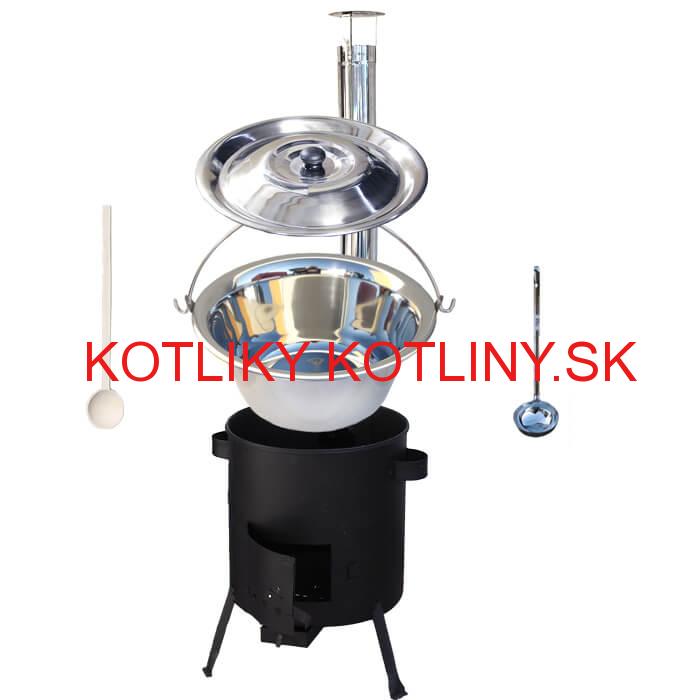 Antikorový kotlík 20 L (1,2 mm) + žiaruvzdorná kotlina (1 mm) 42 PLUS 600