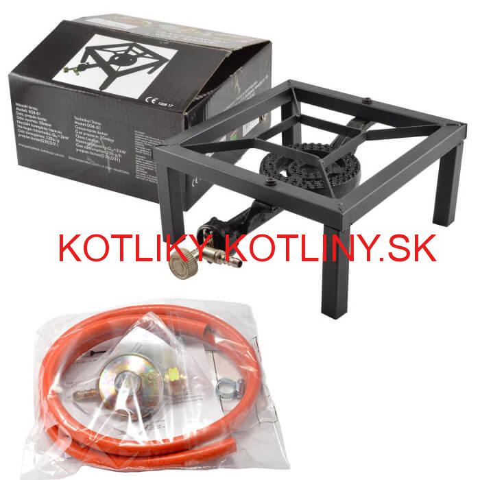 Plynový horák HU 3 kW + tlaková hadica 1,5 m + regulátor tlaku