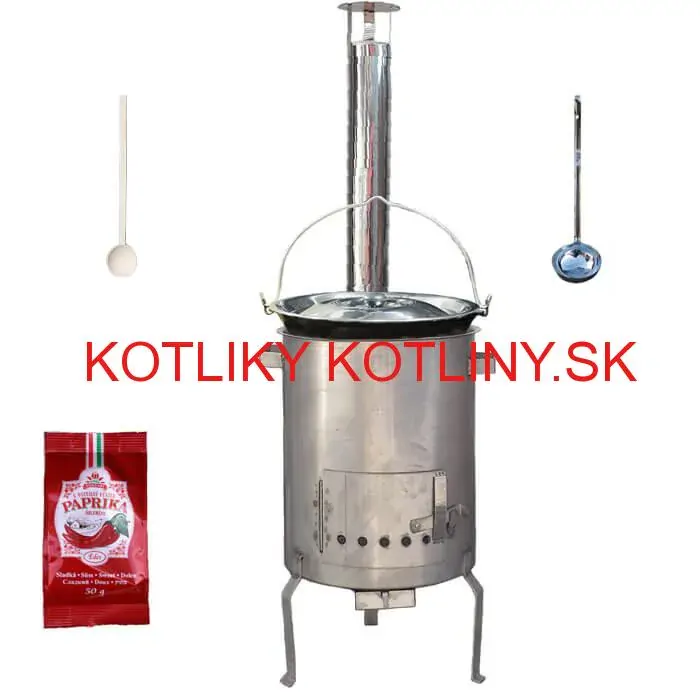 Smaltovaný kotlík 20 L (1,2 mm) + nerezová kotlina (1,5 mm) 42 cm STRONG EXCLUSIVE