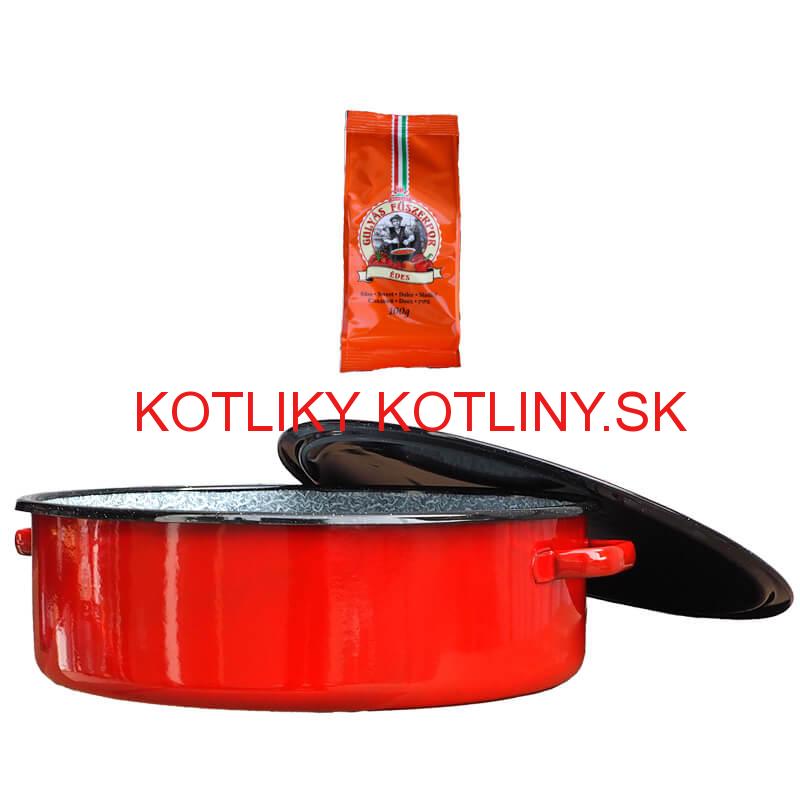 Smaltovaný kastról s pokrievkou 10 L CLASSIC + paprikové korenie na guláš