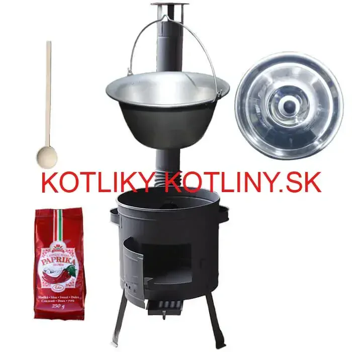 Nerezový kotlík 20 L (1,5 mm) + hrubostenná (1,5 mm) žiaruvzdorná kotlina BALKY STRONG 42 PLUS 600