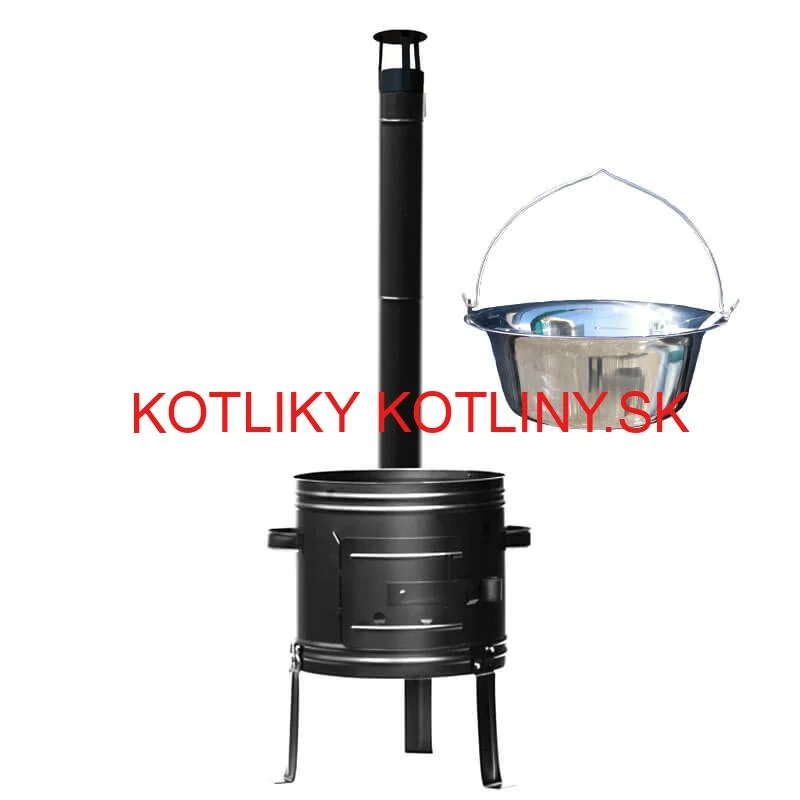 Nerezový kotlík 22 L + kovová kotlina 42 (KOV) + demontovateľné nožičky