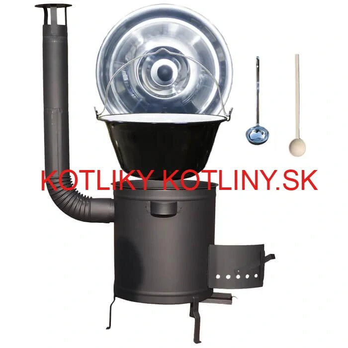 Smaltovaný kotlík 16 L (1,2 mm) + hrubostenná (1,5 mm) a žiaruvzdorná kotlina 39 PLUS 600