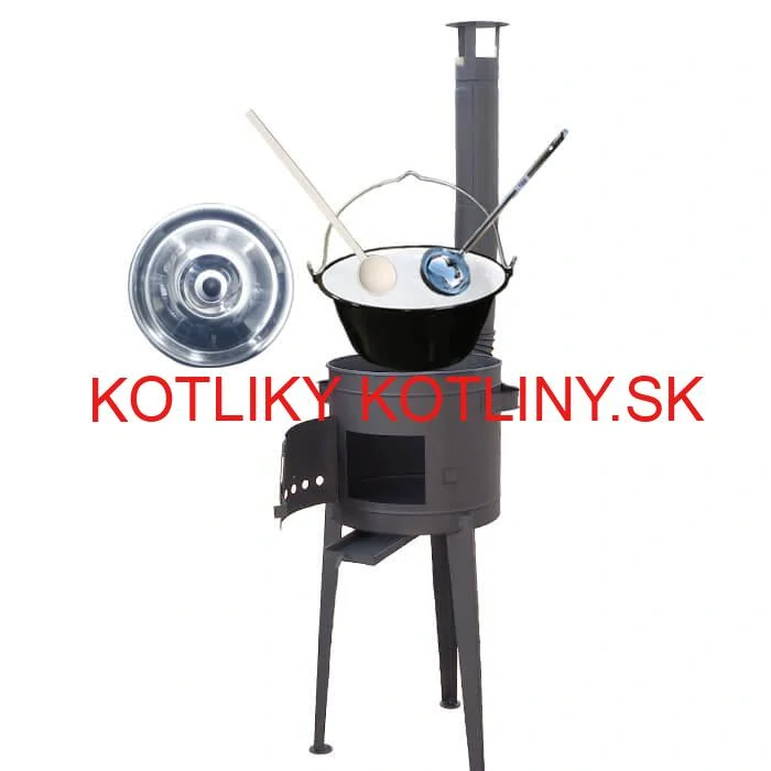 Smaltovaný kotlík 30 L (1,2 mm) + vysoká kotlina 47 cm (2 mm) HODO PLUS 600