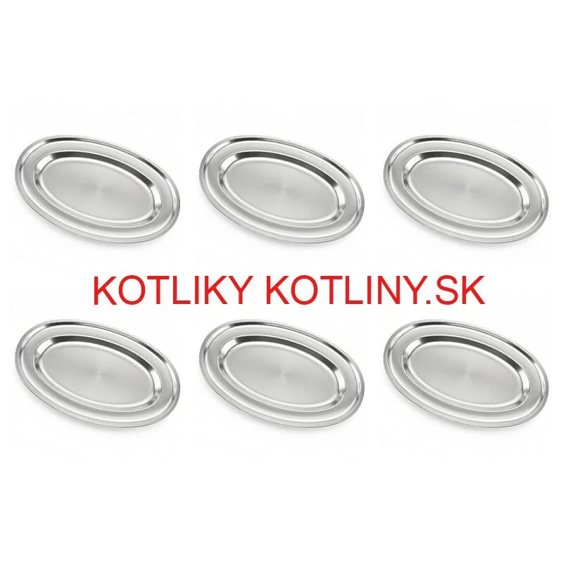 Nerezové podnosy pre catering – set 6 ks (45,5cm) - Servíruj s istotou a štýlom