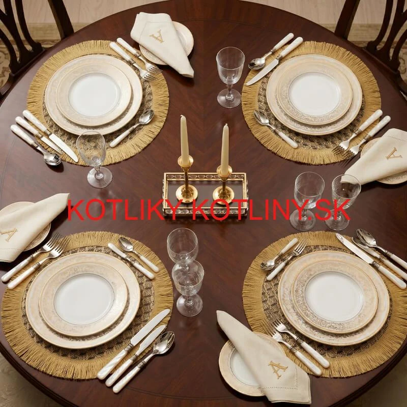 Prírodné podložky pod tanier so strapcami 37 cm, 4 ks