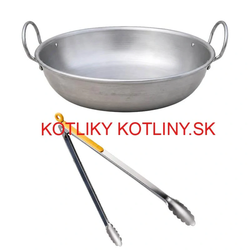 Súprava na vyprážanie maďarského langoša v prírode 36 cm s vysokou kotlinou