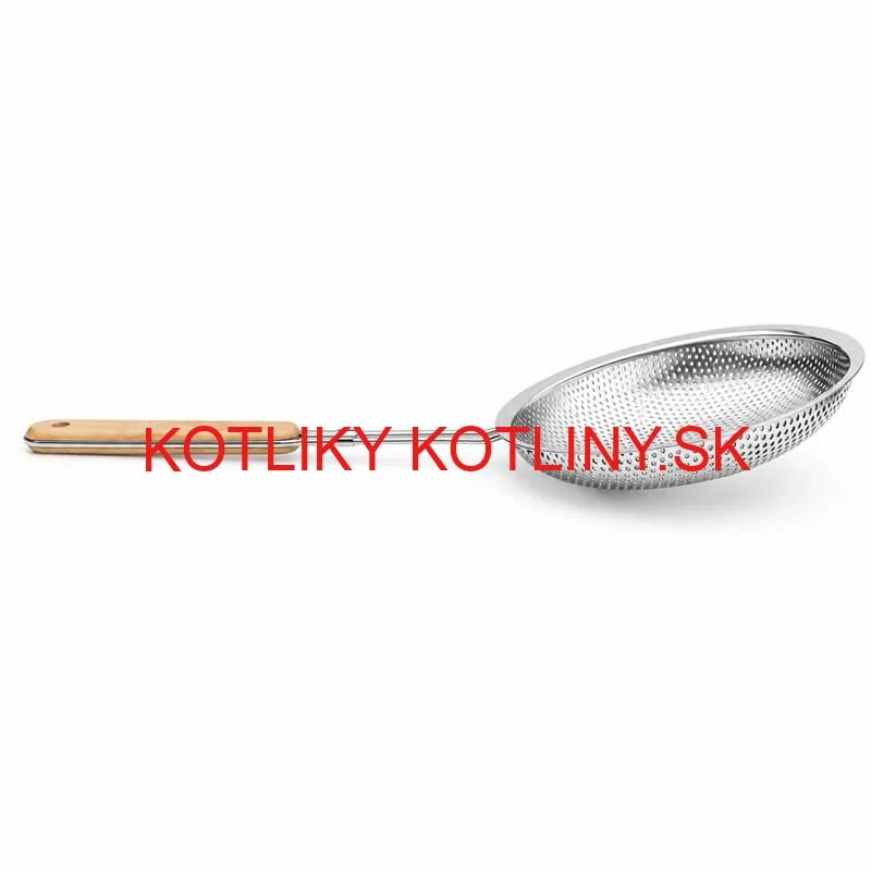 Hliníkové sitko 16 cm s drevenou rúčkou