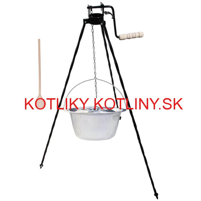 Antikorový kotlík 20 L (1,2 mm) + stojan s kladkou VAR