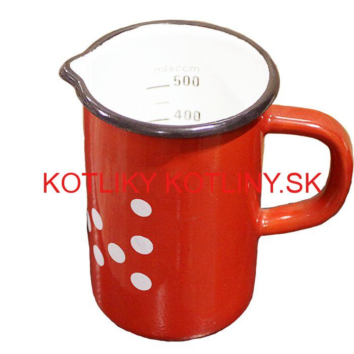 Smaltovaná kanvica 0,5 L