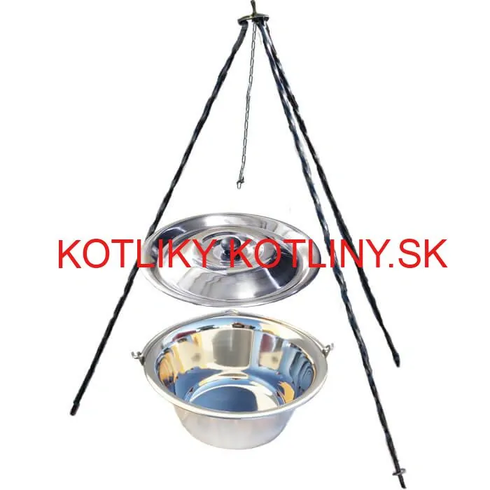 Nerezový kotlík 8 L INOX  + pokrievka + stojan CLASSIC