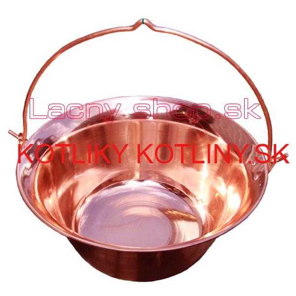 Medený kotlík 30 L + antikórová naberačka